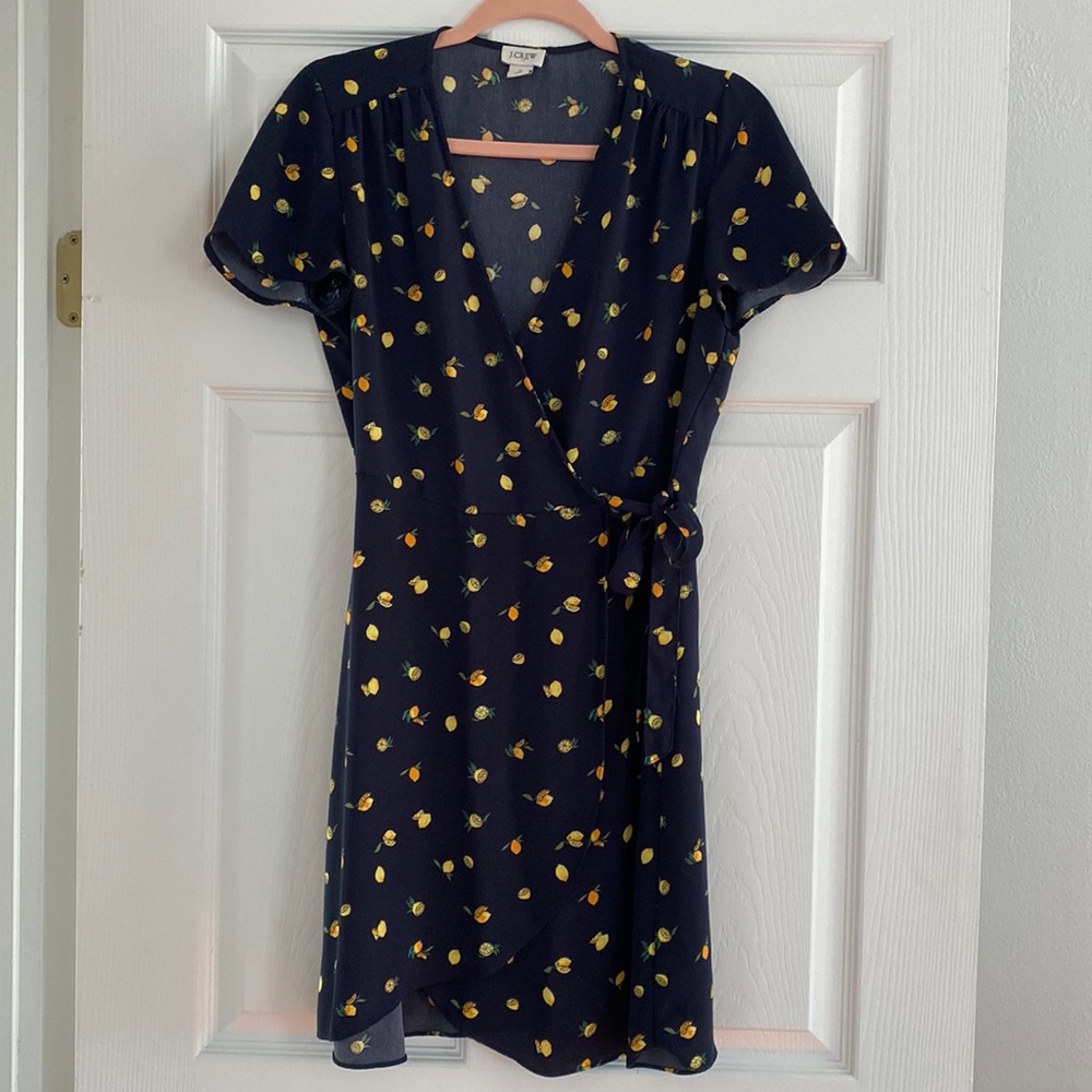 Lemon Wrap Dress- J.Crew Factory